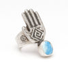 Golden Hills Turquoise Tufa Cast Hand Ring