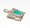 Reversible Tufa Cast & Turquoise Butterfly Pendant