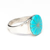 Kingman Turquoise Channel Inlay Ring