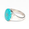 Kingman Turquoise Channel Inlay Ring