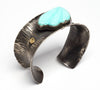 Sleeping Beauty Turquoise Hollow Form Cuff Bracelet