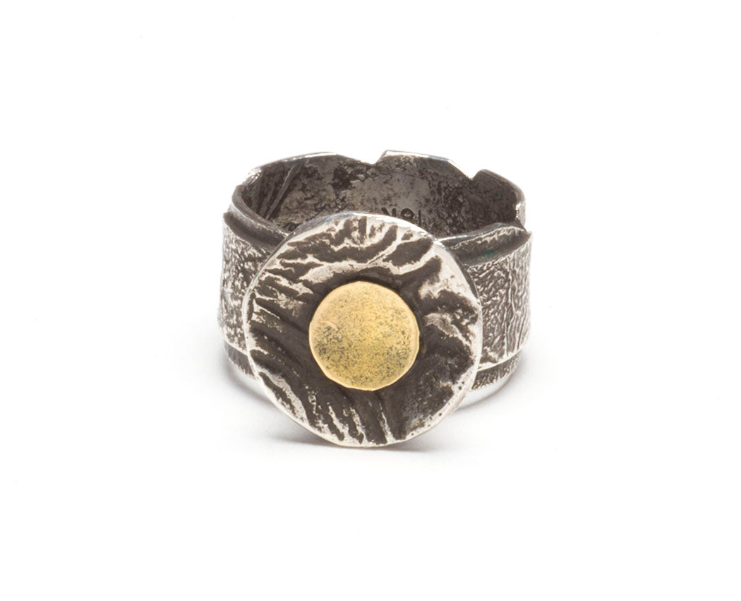 18K Gold & Sterling Silver "Catching Rain" Ring
