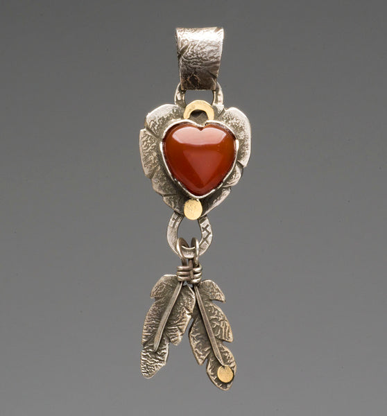 Carnelian Heart Pendant