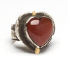 Luscious Carnelian Heart Ring