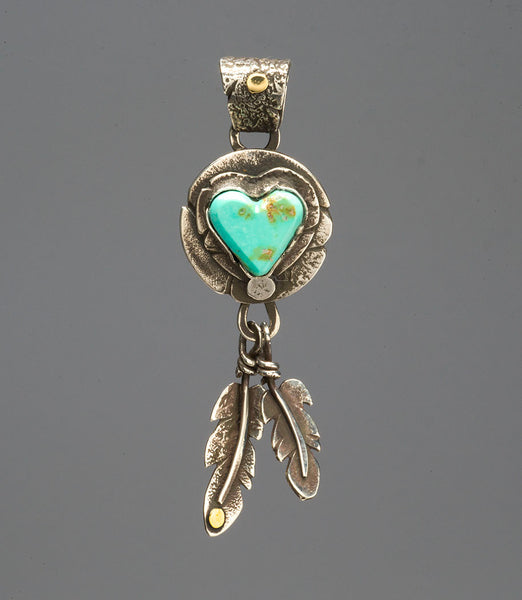 True Love Turquoise Heart Pendant