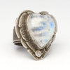 Moonstone Heart Ring