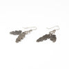 Reticulated Sterling Silver & 18K Gold Feather Earrings