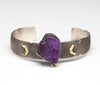 Carved Sugilite Cuff Bracelet