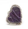 Carved Sugilite Ring