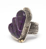 Carved Sugilite Ring