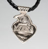 Sterling Silver Raven Pendant Necklace