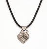 Sterling Silver Raven Pendant Necklace