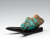 #8 Mine Turquoise Elephant & Jet Tusk Base