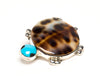 Speckled Cowry Shell Turtle Pin