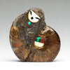 Ammolite Corn Maiden With Sunface