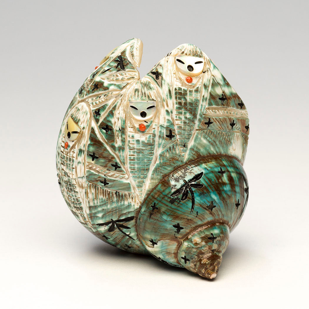 Pacific Green Snail Shell Corn Maidens