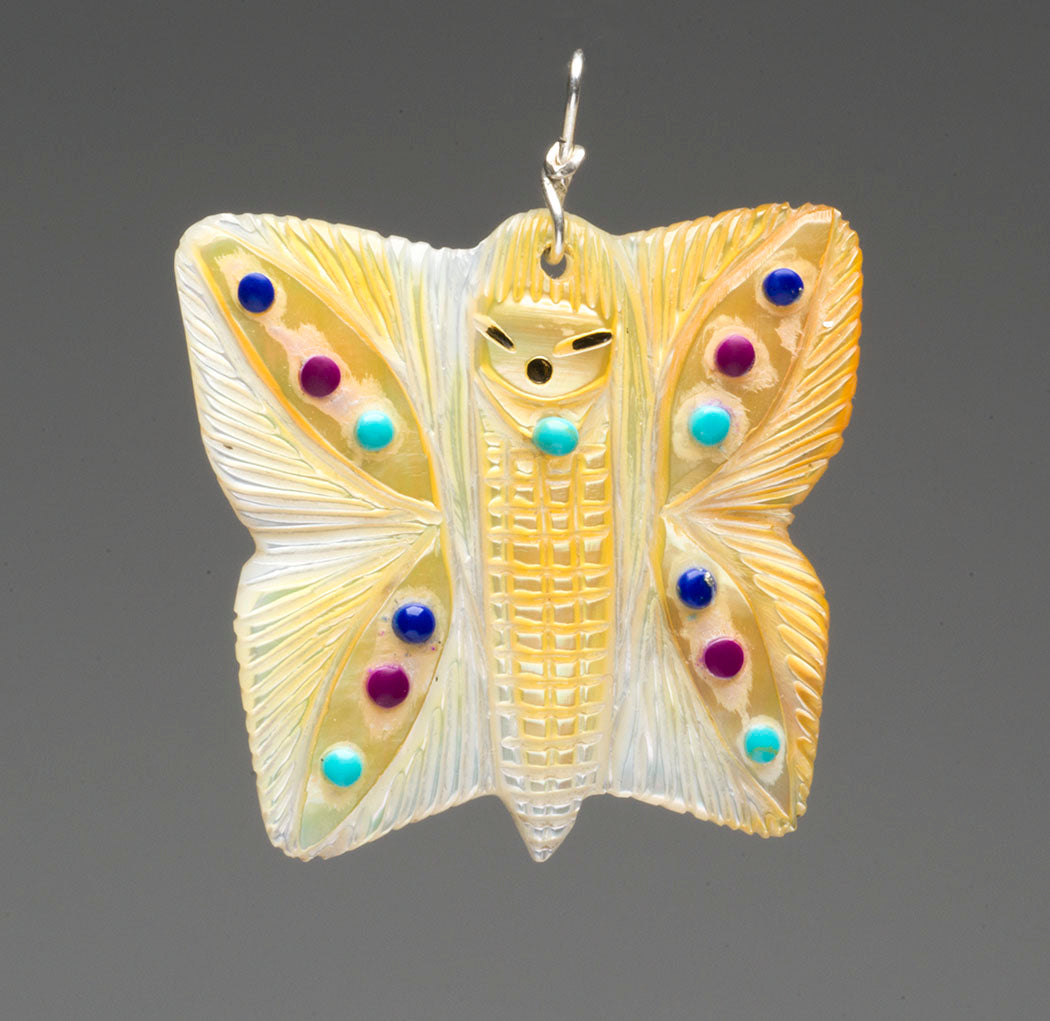 Pollinator Butterfly Corn Maiden Pendant