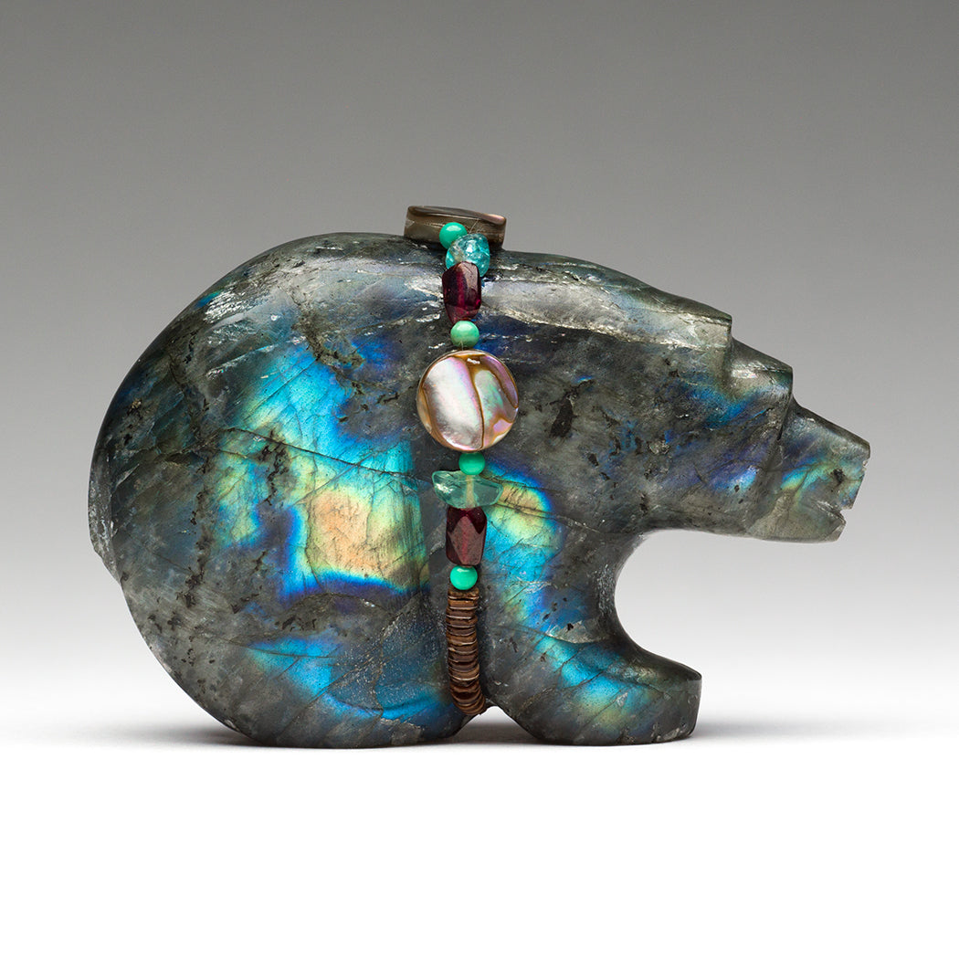 Luscious Labradorite Bear