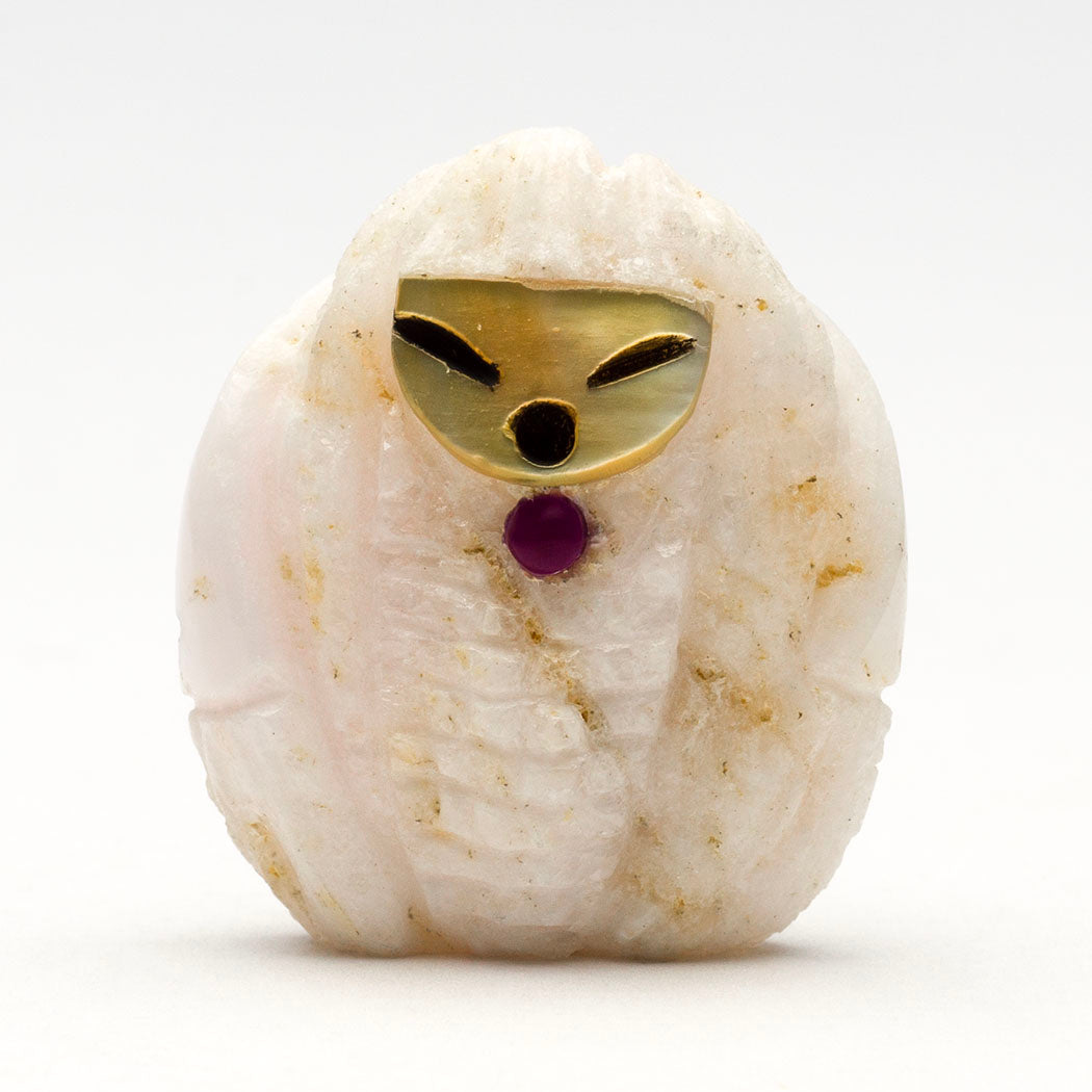 Pink Mangano Calcite Corn Maiden