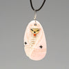 Pink Conch Shell Corn Maiden Pendant Necklace