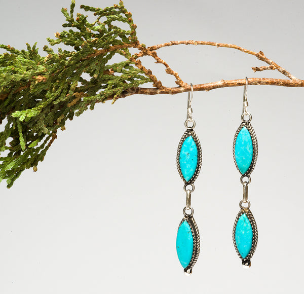 Touch Of Elegance Turquoise Earrings