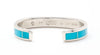 Kingman Blue Turquoise Channel Inlaid Cuff Bracelet