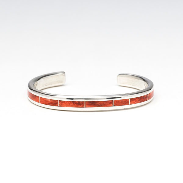 Red Spiny Oyster Shell Cuff Bracelet