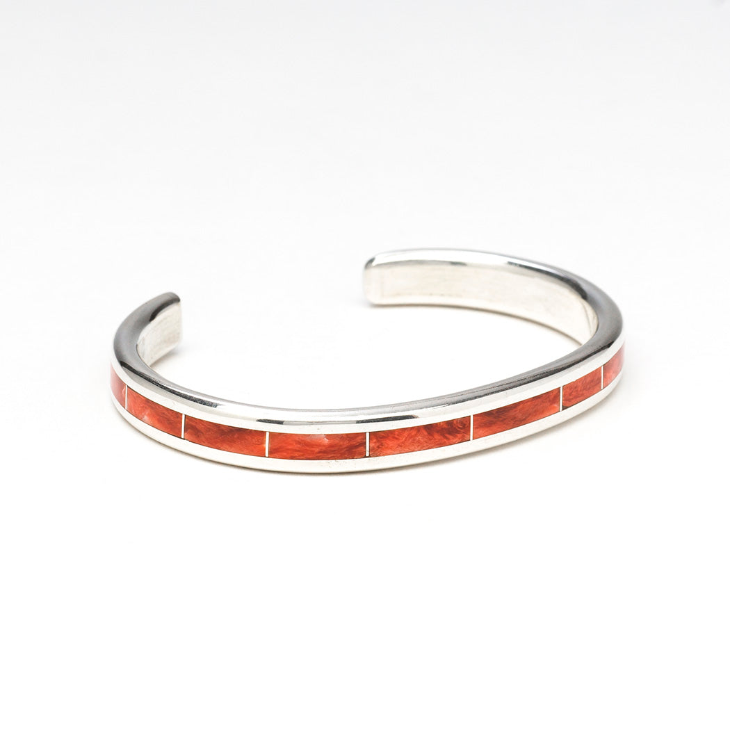 Red Spiny Oyster Shell Cuff Bracelet