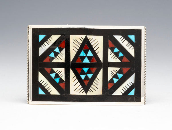 Stone To Stone Inlaid Belt Buckle