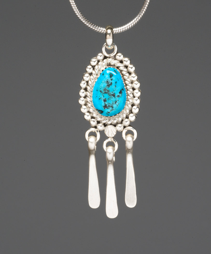 Sleeping Beauty Turquoise Pendant