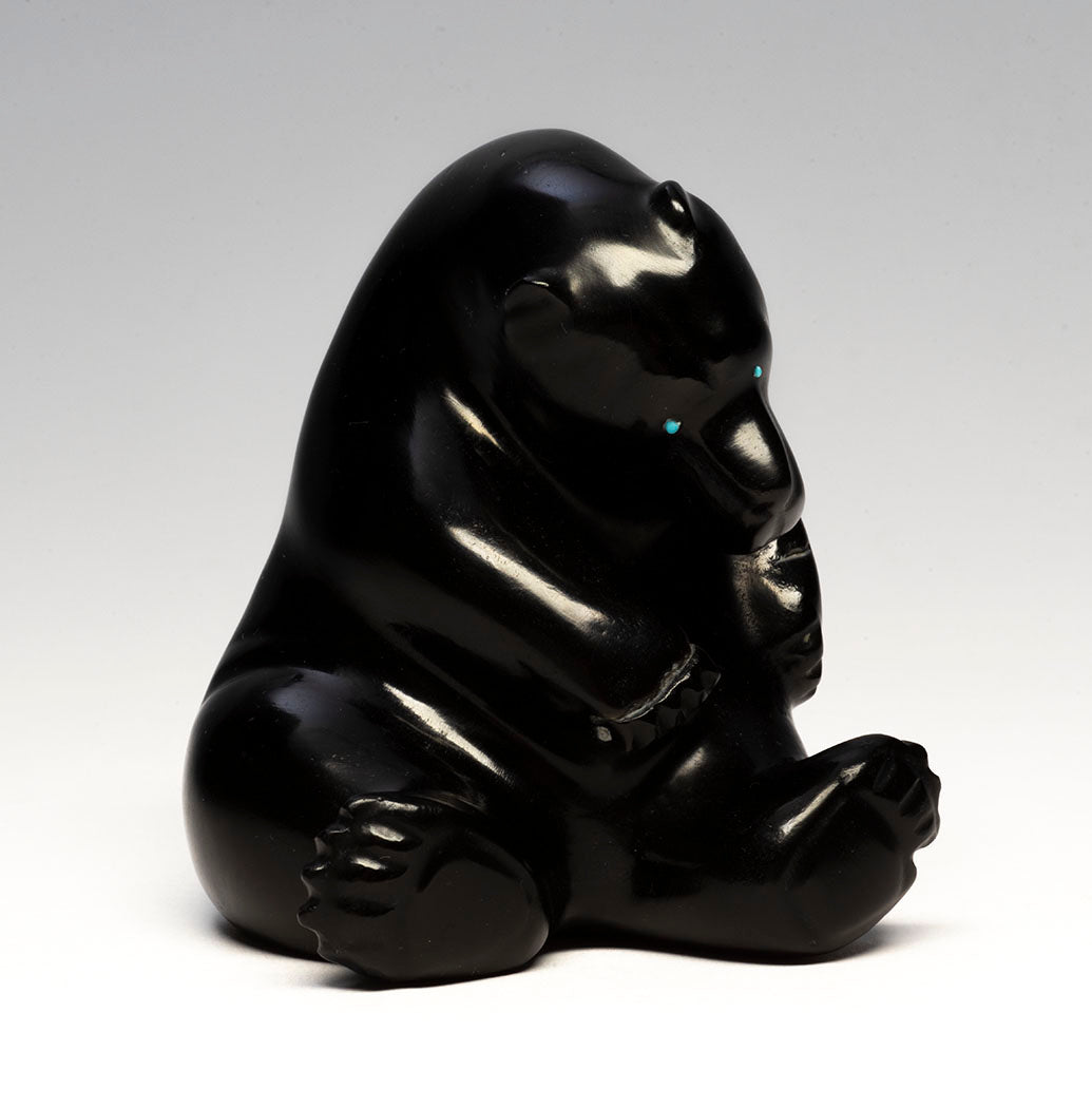Rainbow Obsidian Sitting Bear