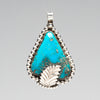 Morenci Turquoise Leaf Pendant