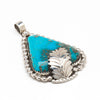 Morenci Turquoise Leaf Pendant