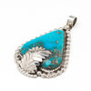 Morenci Turquoise Leaf Pendant