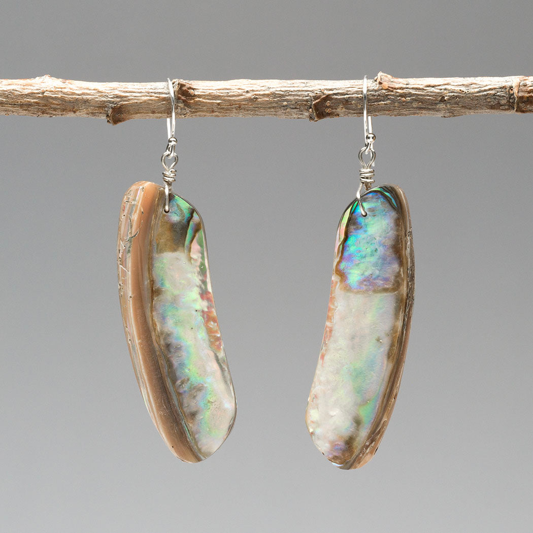 Ocean Energy Abalone Dangle Earrings