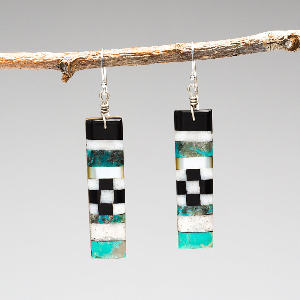 Stylish Mosaic Dangle Earrings