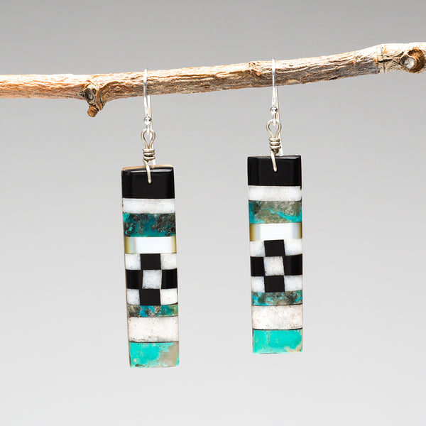 Stylish Mosaic Dangle Earrings