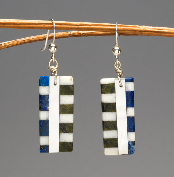 Playful Mosaic Dangle Earrings