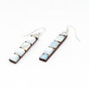 Expressive Mother-Of-Pearl Mosaic Dangle Earrings