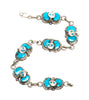 Kingman Turquoise Snake Link Bracelet