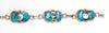 Kingman Turquoise Snake Link Bracelet