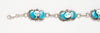 Kingman Turquoise Snake Link Bracelet