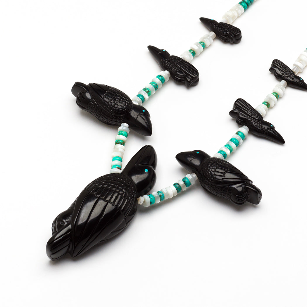 Extraordinary Raven Pendant Necklace
