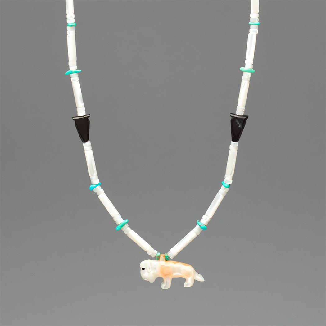 Roaming Bison Pendant Necklace