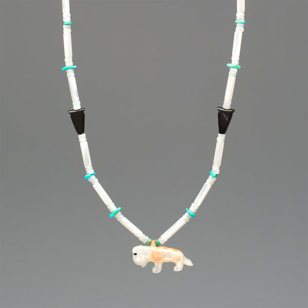 Roaming Bison Pendant Necklace