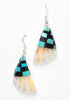 Checkerboard Mosaic Shell Earrings