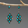 Splashing Rain Kingman Turquoise Earrings
