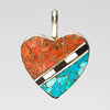 Reversible Heart Mosaic Pendant
