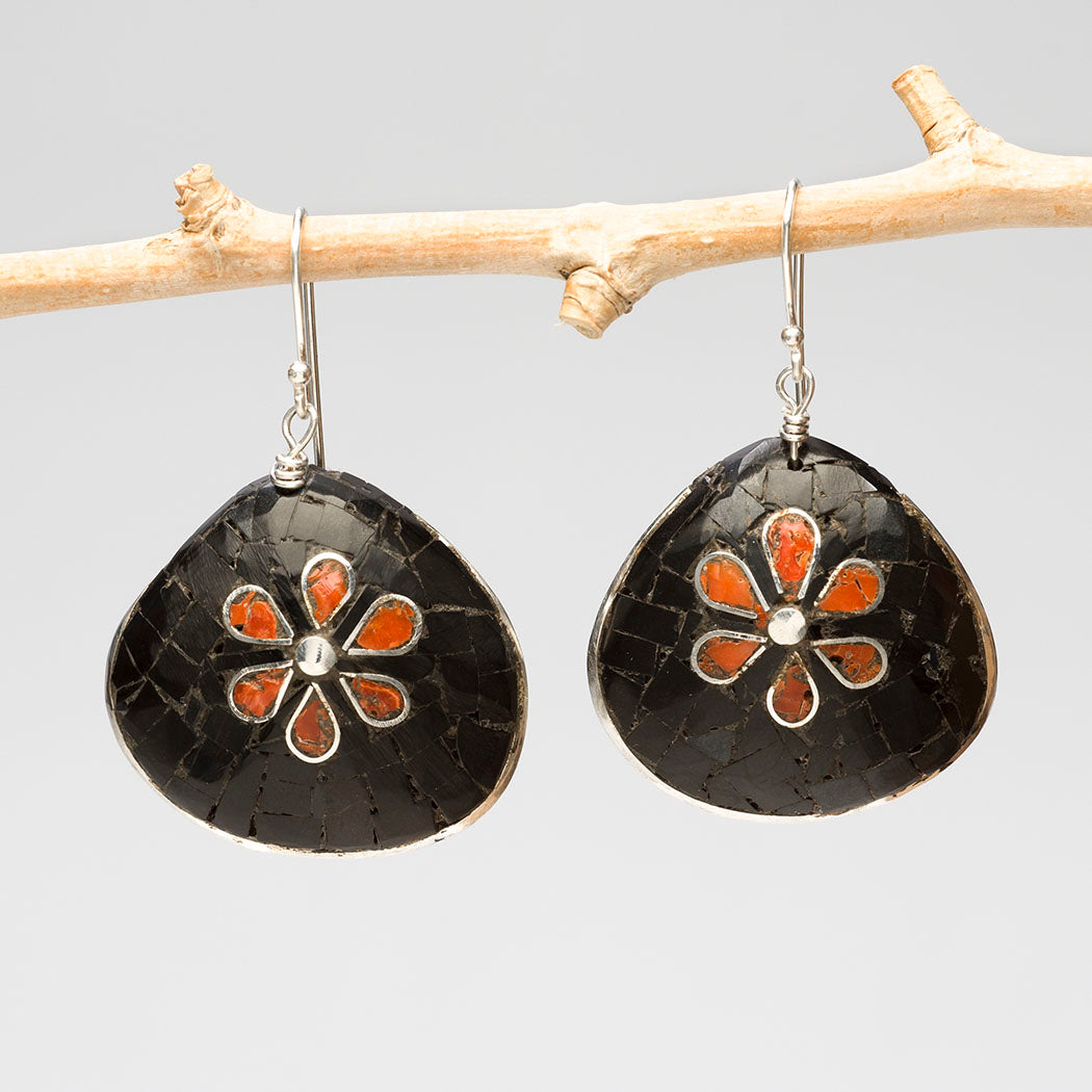 Wild Roses Mosaic Earrings