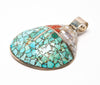 Kewa Rain Cloud Mosaic Pendant